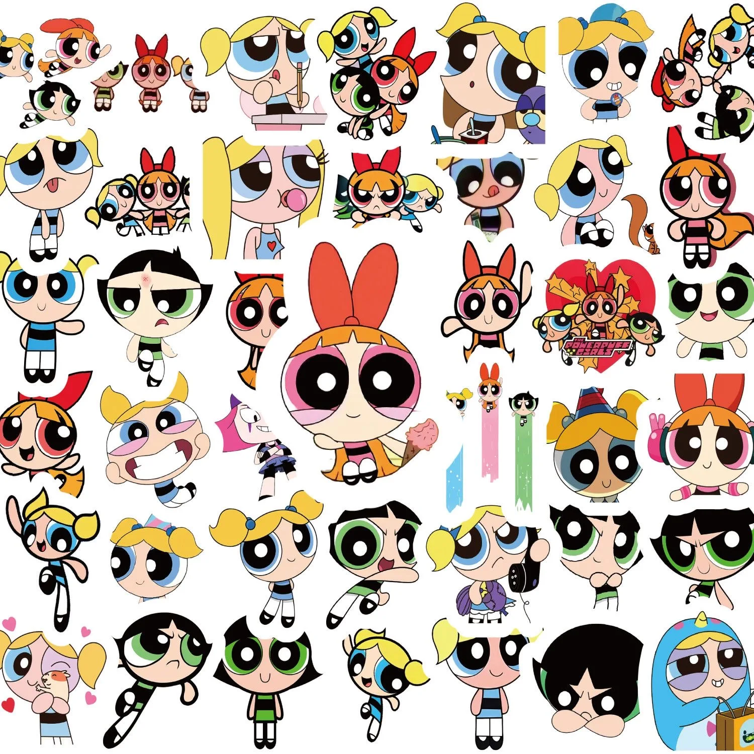 100 szt. Naklejek Powerpuff Gi – Kids Toys Bag recenzja i cena