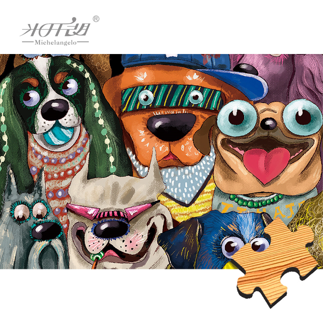 Michelangelo drewniane Puzzle  – Kids Toys Under 500 recenzja i cena