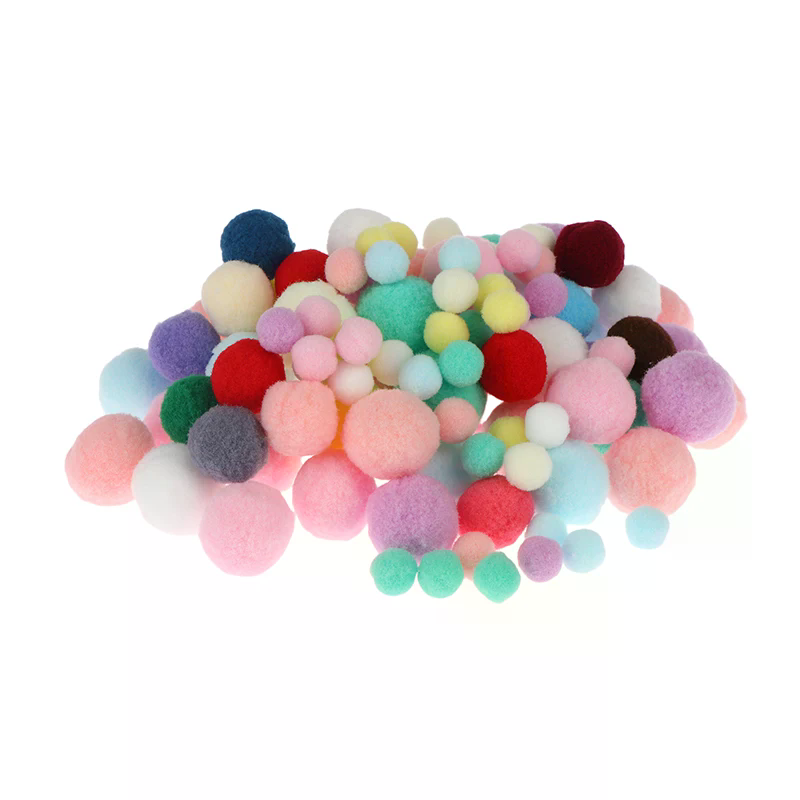 100 szt. Puszyste, miękkie pom – Kid Toys And Craft recenzja i cena